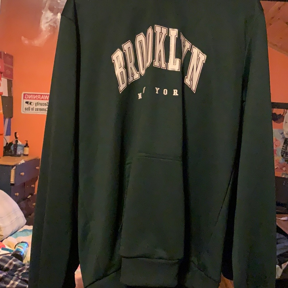 Dark green brooklyn hoodie